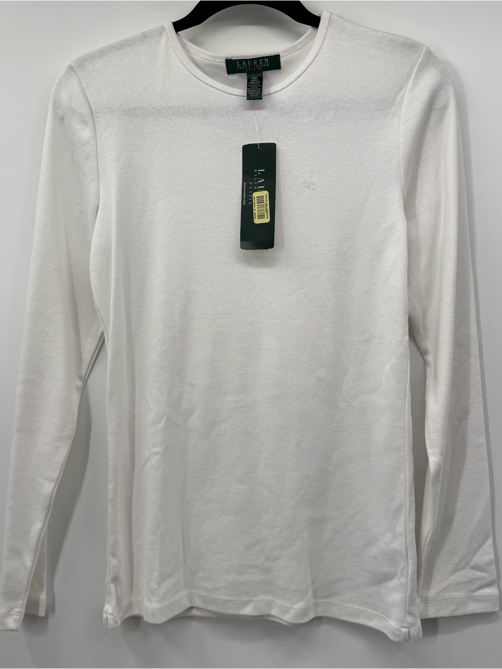 Ralph Lauren White Long-Sleeve Crewneck Shirt